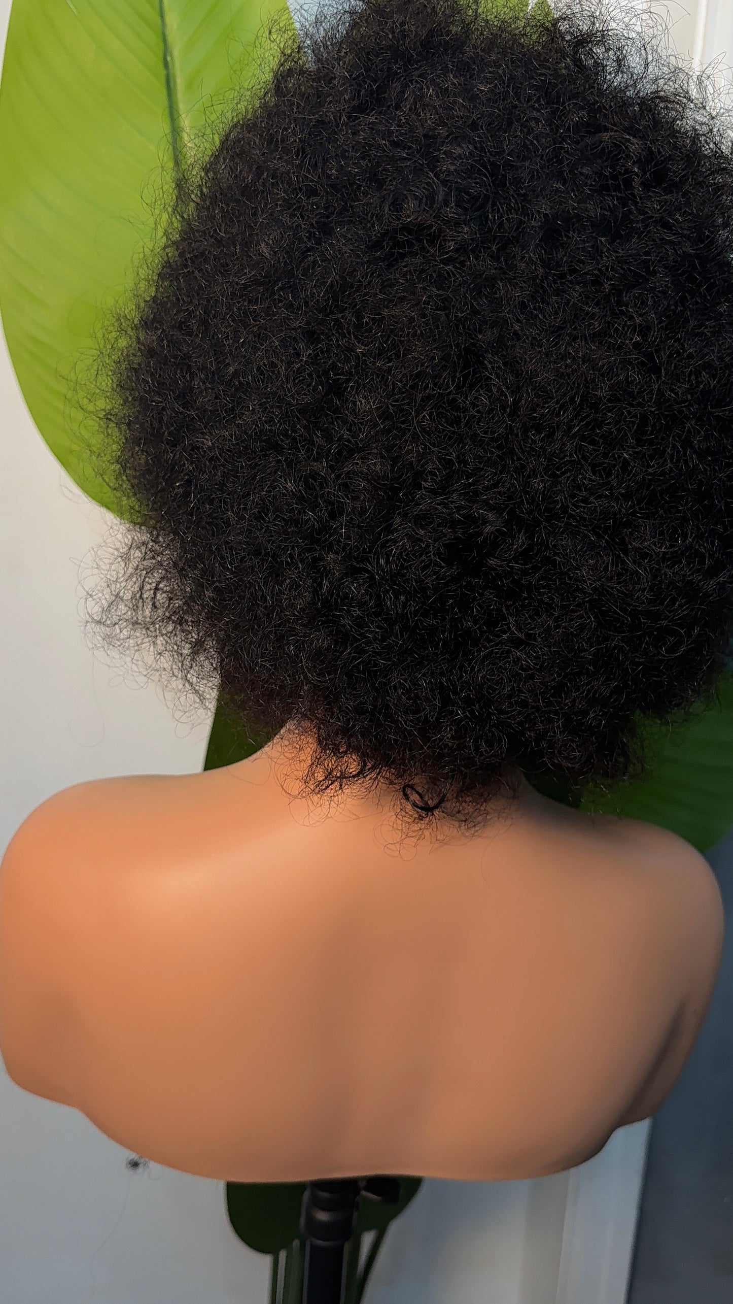 human hair afro wig