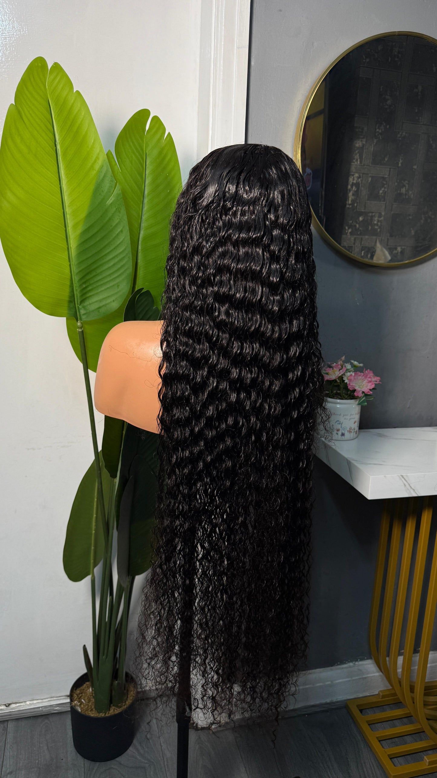 Water Wave Curly Hair Transparent 5x5 Closure Human Hair