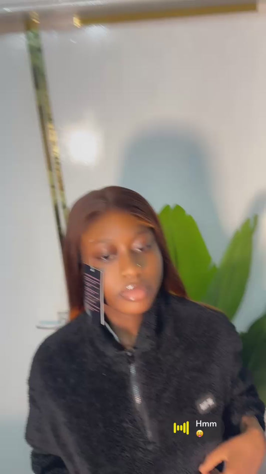 30 inch orange & brown Bone stright